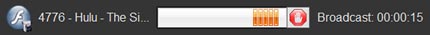 The download progress can be seen in RipTiger